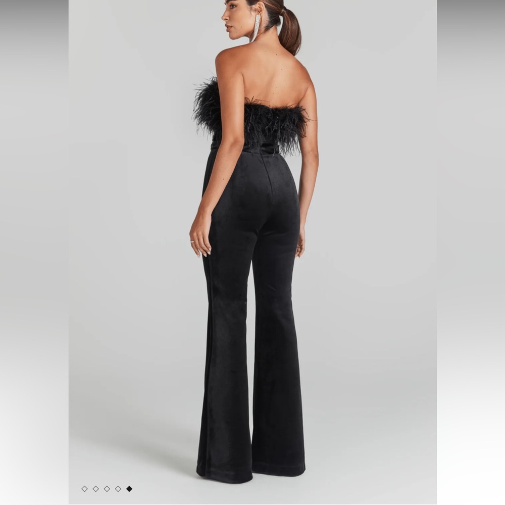Nadine Merabi COLETTE BLACK JUMPSUIT - Picture 2 of 2